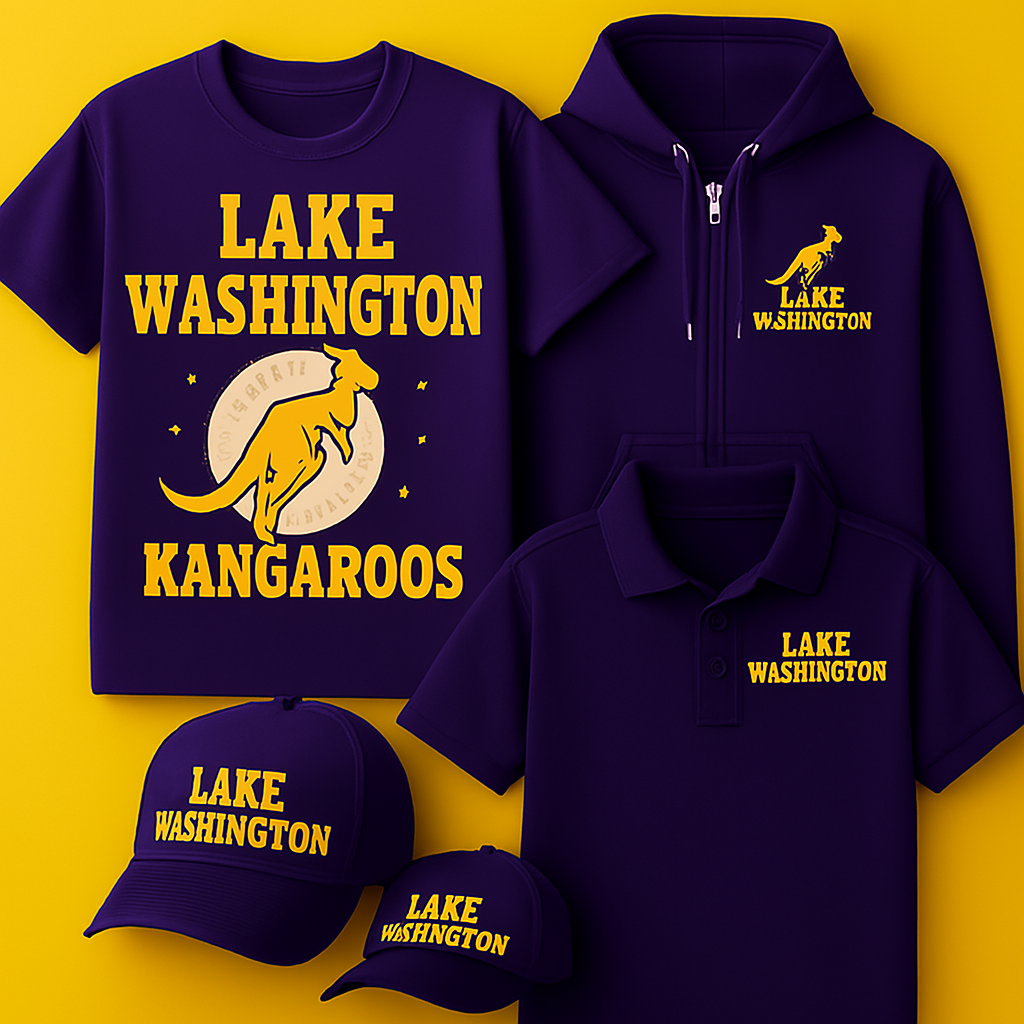 Custom screen printed t-shirts, hoodies and promo apparel for spirit wear and schools in the greater Seattle area