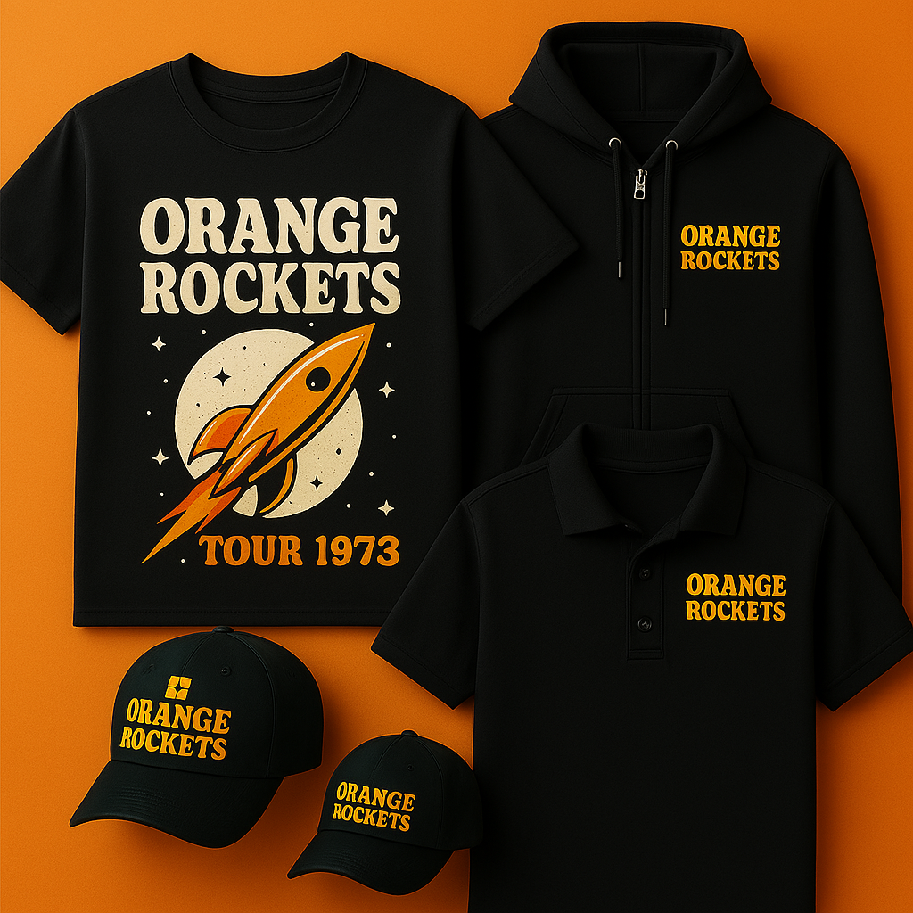 Custom screen printed t-shirts and hoodies for tour merch in the greater Seattle area
