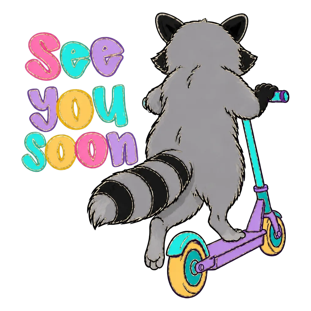 See You Soon Raccoon Tee