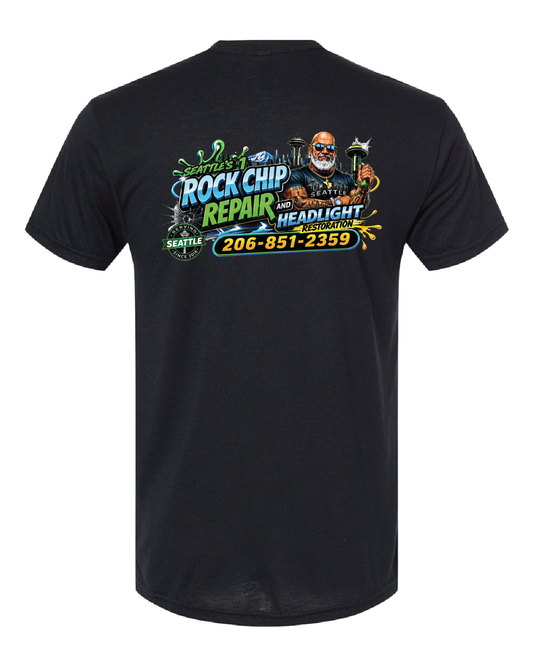 Seattle Chip Away Tee | Black