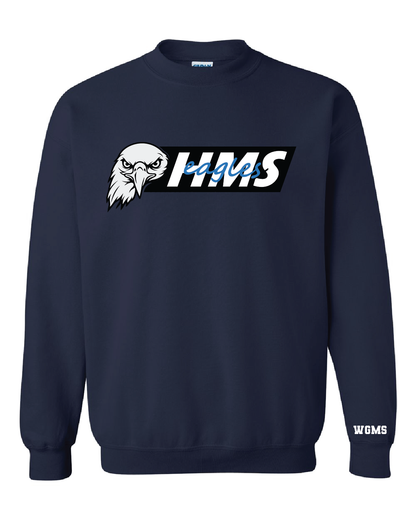 HMS Eagles Crewneck Sweater | Navy