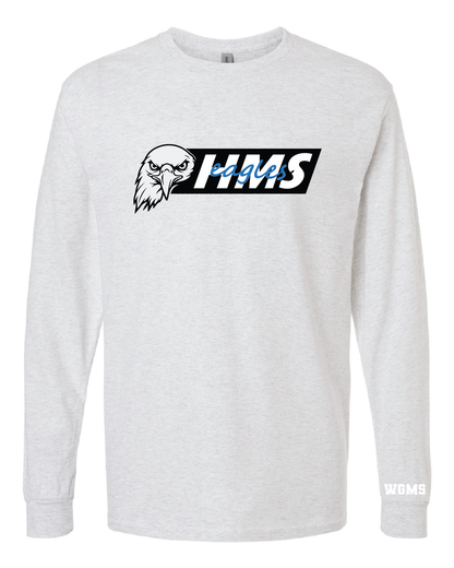 HMS Eagles Long Sleeve Tee | Grey