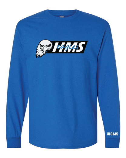 HMS Eagles Long Sleeve Tee | Blue