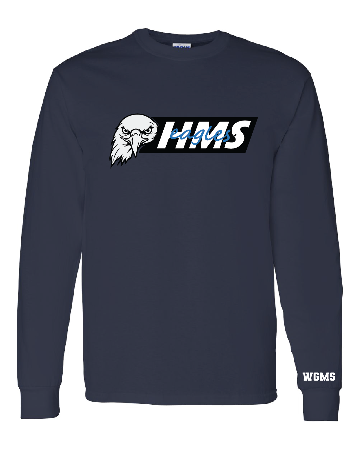 HMS Eagles Long Sleeve Tee | Navy