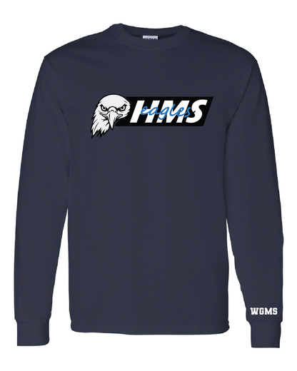 HMS Eagles Long Sleeve Tee | Navy