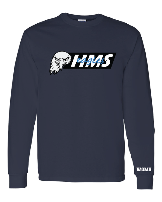 HMS Eagles Long Sleeve Tee | Navy