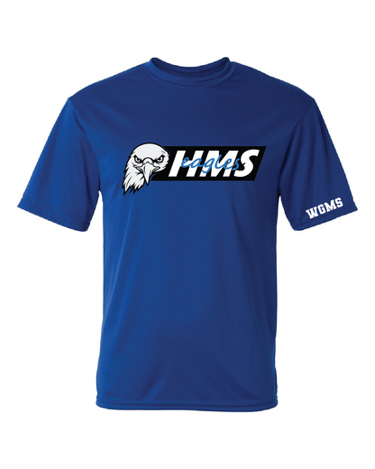 HMS Eagles Performance Tee | Blue