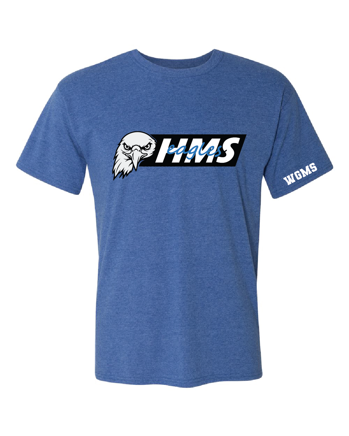 HMS Eagles Tri-Blend Tee | Blue