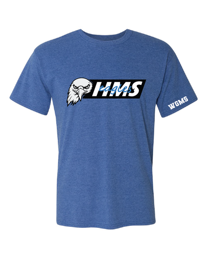 HMS Eagles Tri-Blend Tee | Blue