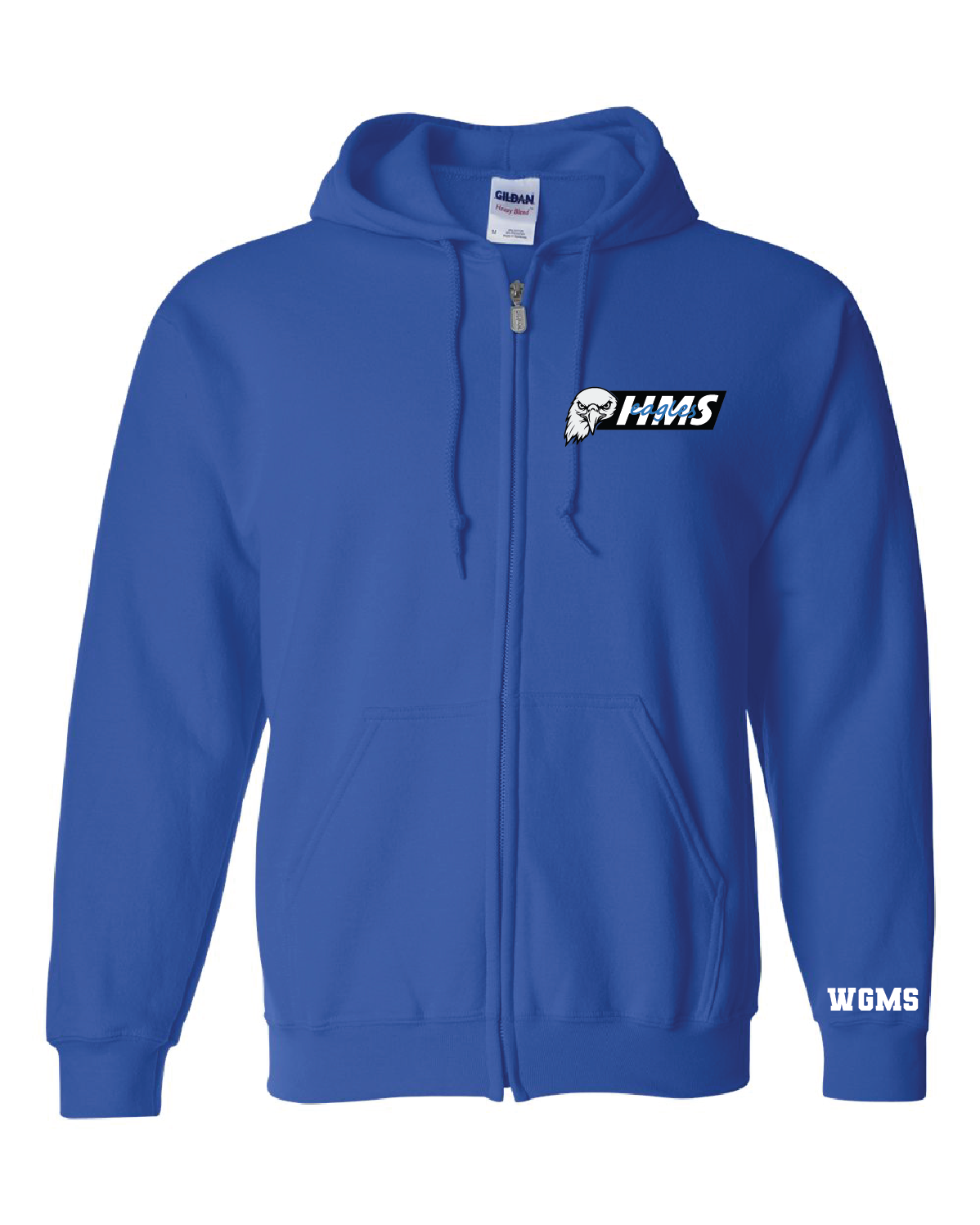 HMS Eagles Zip-Up Hoodie | Blue