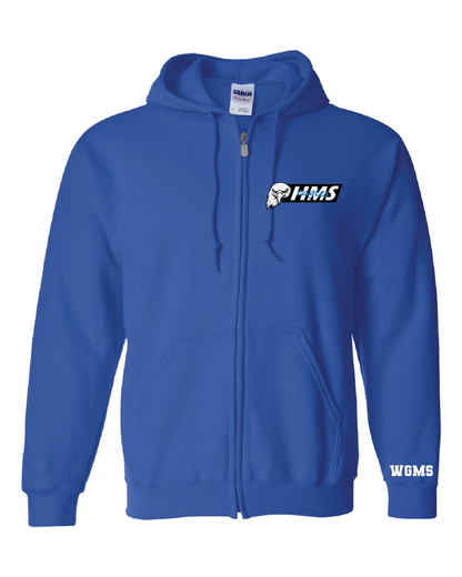 HMS Eagles Zip-Up Hoodie | Blue