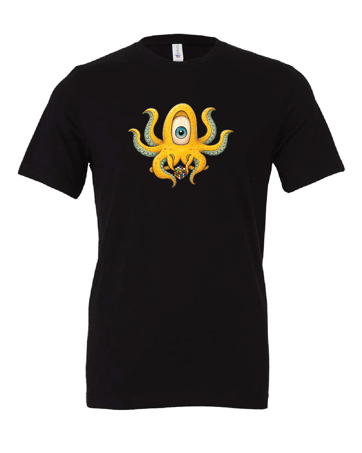 Octopus Rubik's Cube Tee | Black