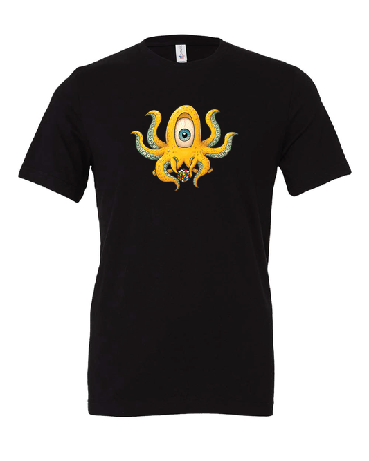 Octopus Rubik's Cube Tee | Black