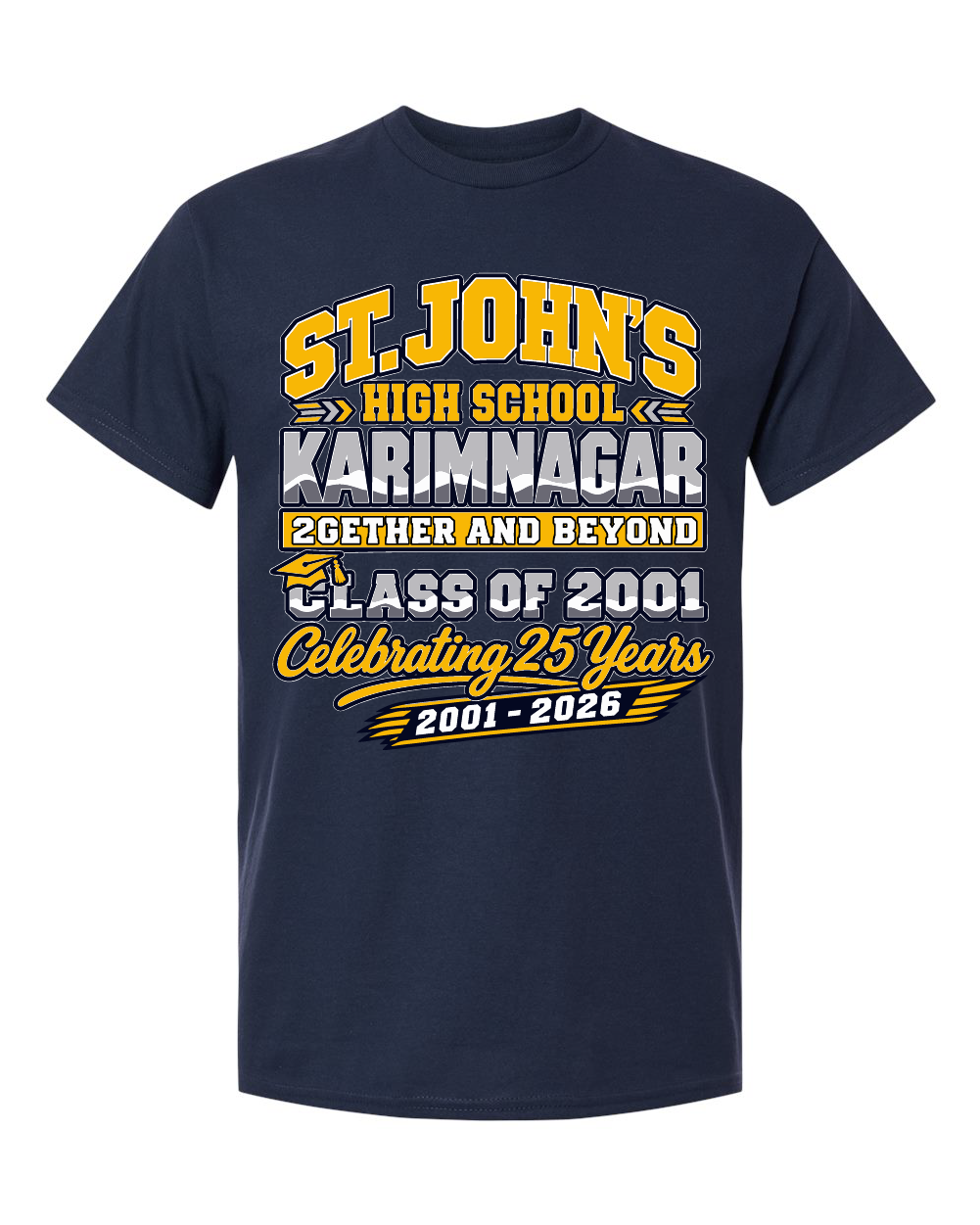 Custom St. Johns Tee | Bella+Canvas Navy