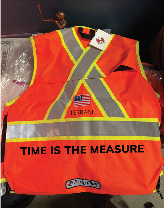 "TIME IS THE MEASURE" Back Print | Black