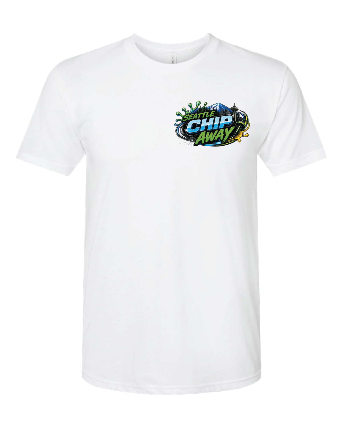 Seattle Chip Away Tee | White