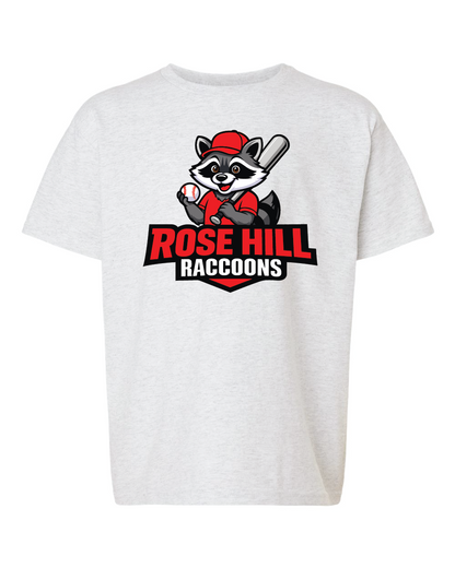 Youth Exclusive Baseball Rose Hill Raccoon Tee