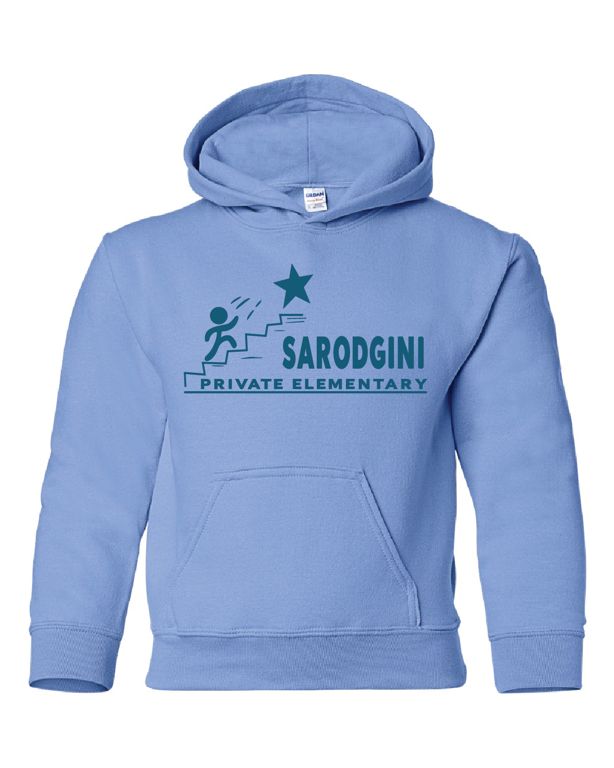 Youth Sarodgini Elementary Hoodies | Carolina Blue